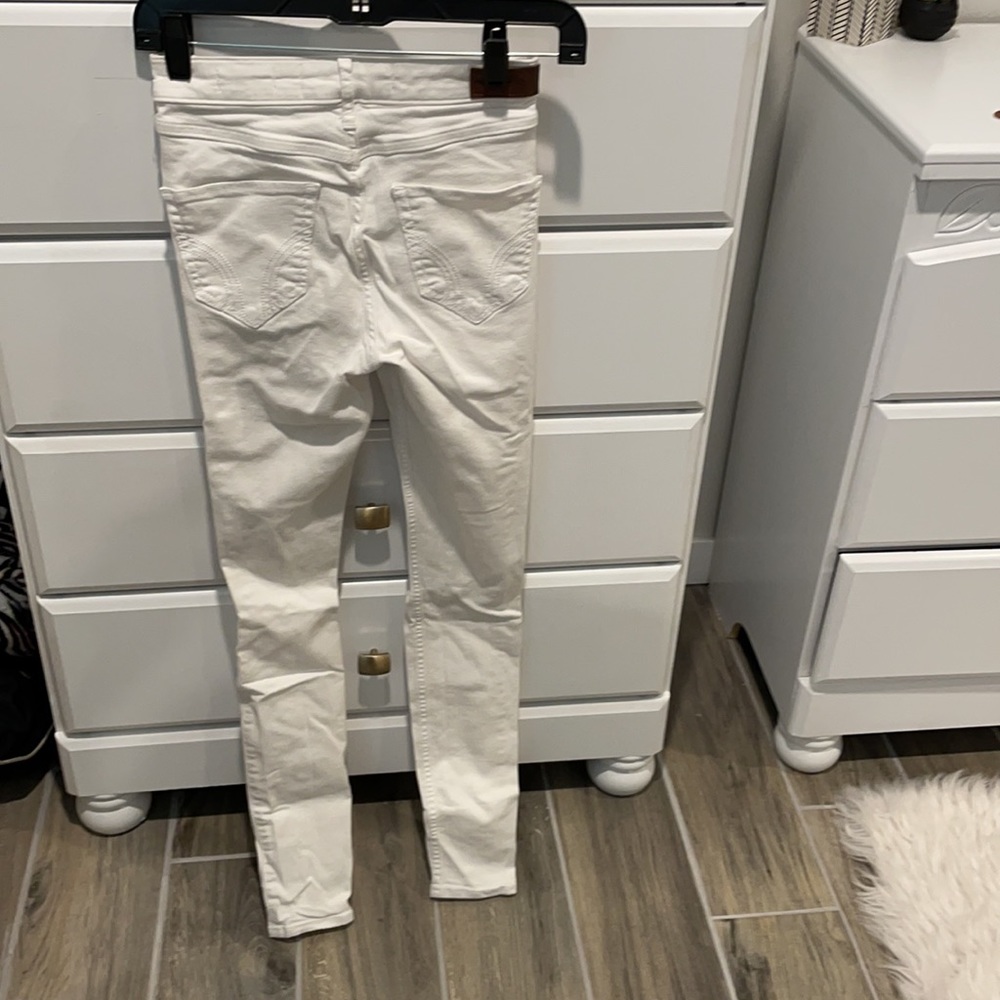 White ripped hollister jeans - Picture 2 of 3